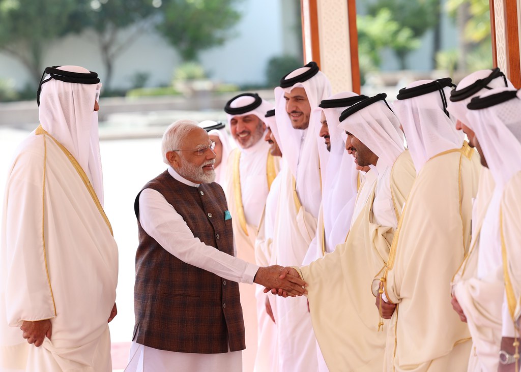 PM Modi at Qatar airport